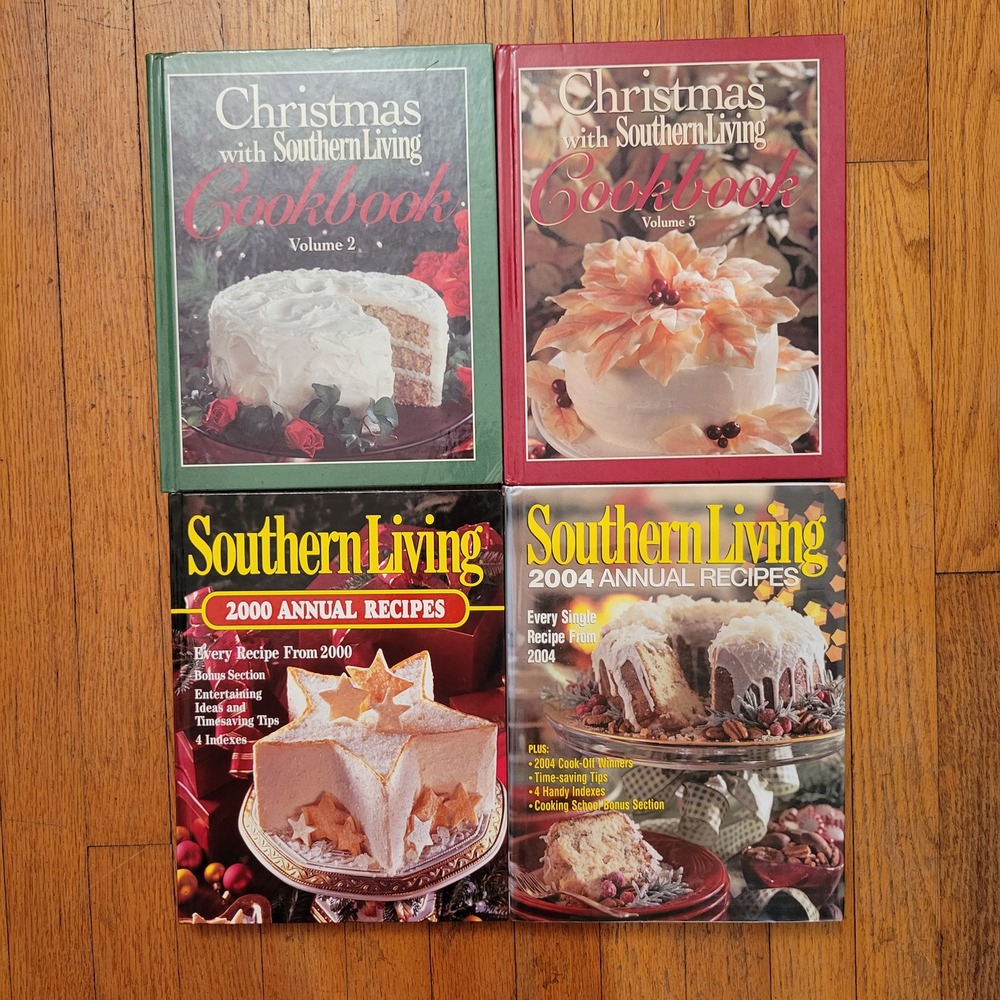 HC Southern Living Cookbook Lot Christmas Vol 2 3 00 04 ANNUAL RECIPES Gift